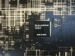 C4D OCTANE中国芯片创意工程文件 Chinese chip