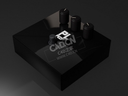 传奇电吉他单块效果器C4D模型下载 Distortion-Pedal 3d model