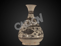 C4D中国古代瓷器模型 Kalong Vase, 14th 16th C CE
