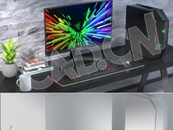 C4D OCTANE游戏电脑主机渲染模型