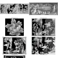 49幅国画实用灰度图（BMP/JPG）