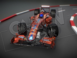 C4D F1赛car模型 SDC F1 SKETCHFAB ANIMATION