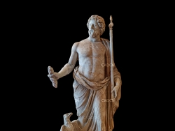 众神之w宙斯石像雕塑3D扫描模型 Zeus c4d model