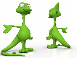 尼斯湖怪卡通形象C4D模型 Lochness 3d model