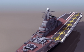 大型军舰、航母C4D模型（C4D/3DS）