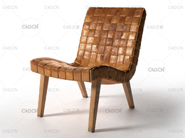 躺椅C4D模型 CGTrader – 654w Lounge Chair 3D model