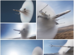 音爆云VDB素材飞机高速飞行音爆效应普朗特-格劳厄脱凝结云3D VDB Asset: Sonic Boom Effect