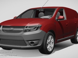 拉达·拉格斯·弗贡汽车2016款C4D汽车模型下载