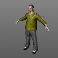 时尚男人C4D模型（带绑定） Man 03 c03 rig