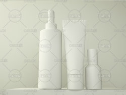 化妆品产品模型（白模）