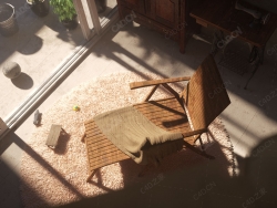 午后阳光外婆的躺椅室内octane渲染模型