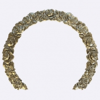 环形花朵雕刻模型（STL雕刻三维模型）