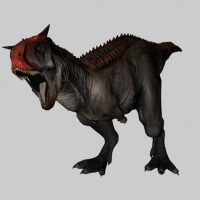 张嘴吃东西的恐龙3d模型（带绑定及动作）Dinosaur 3d model-rageBite1