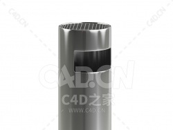 金属垃圾桶回收箱 metal_recycle_bin