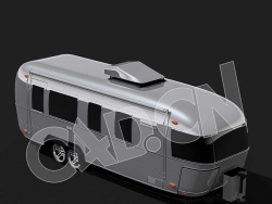 C4D房车露营车模型 Airstream-Camper 3d model
