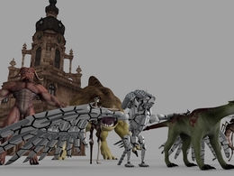 135套C4D游戏角色模型合集 Cinema 4d Rigged models