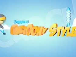C4D卡通广告字电影片头文字标题文字模型 Cartoon 3d model