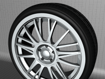 C4D轮胎 Car tires