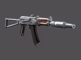 苏联特种部队短管突击步枪AKS-74U PBSАКС-74У ПБС