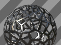 C4D随机金属网格 不规则网格材质球 Irregular grid