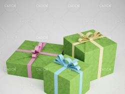 节日礼盒C4D模型 Gift Boxes