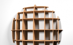 圆形书架C4D模型 Jim Shelves