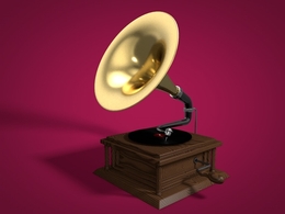 C4D留声机模型 Phonograph（吾淘教育）