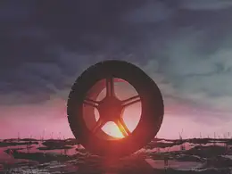 沼泽地上的轮胎创意C4D工程