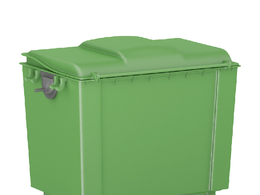 环卫垃圾车带滑轮可移动垃圾桶