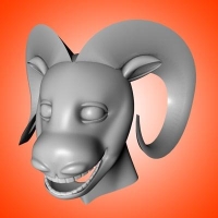 羊头3D模型 RAM HEAD