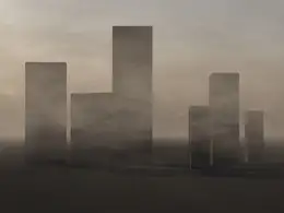 C4D烟雾城市创意工程文件 fog city project