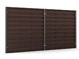 封闭式木板围挡C4D模型 FENCES 3D MODEL