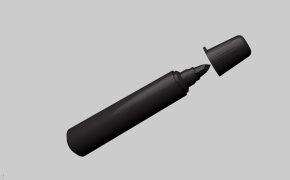 马克笔C4D模型 board maka final