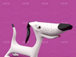 卡通小狗角色模型 dog
