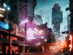 198个赛博朋克科幻外星建筑模型Kitbash3D - Cyberpunk 2022