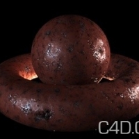 C4D材质：01 Ruggine