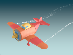玩具飞机 C4D 螺旋桨机