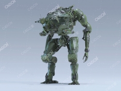 C4D机甲战士科幻机械战警模型hopper
