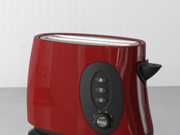 红色早餐烤面包机厨房用品c4d模型下载