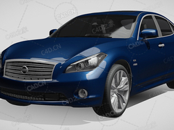 日产风雅混合动力新能源汽车2016款C4D汽车模型下载