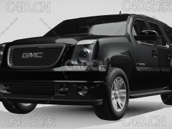 吉姆西汽车GMC育空SUV越野汽车C4D汽车模型下载