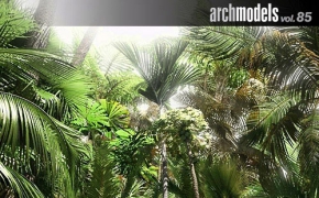 热带树木3D模型 Archmodels vol 85
