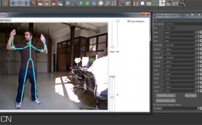 C4D体感控制插件Kinect + KiCapOSC plugin + cinema 4d
