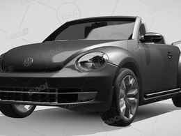 大众甲壳虫-tdi-敞篷车2014款C4D汽车模型下载