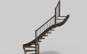 旋转楼梯C4D模型 stairs GMD