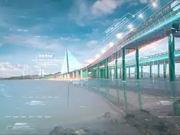扒一扒N3的延时风格片, 数字城市-深圳湾大桥
