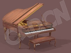 破钢琴音乐模型 grand Piano