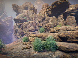 西部悬崖石头3D模型 Cubebrush – Western Cliffs