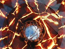 C4D实用工程第52季：火山融岩中的圆球创意C4D工程文件 c4d project