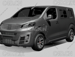 菲亚特汽车尤利西斯面包车2022款C4D汽车模型下载